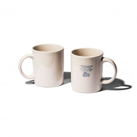 Mug en céramique beige estampillé - Puebco