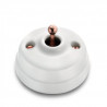 Bouton poussoir (Pose en saillie) Dimbler en porcelaine blanche (Plusieurs coloris disponibles) - FONTINI