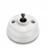 Bouton poussoir (Pose en saillie) Dimbler en porcelaine blanche (Plusieurs coloris disponibles) - FONTINI