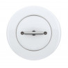 Interrupteur va et vient Rotatif "Dow Low" en porcelaine blanche encastrable (Plusieurs options disponibles) - Fontini