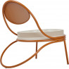 Fauteuil lounge indoor / outdoor COPACABANA structure orange - Mathieu Mategot - Gubi