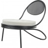 Fauteuil lounge indoor / outdoor COPACABANA structure noire - Mathieu Mategot - Gubi