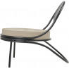 Fauteuil lounge indoor / outdoor COPACABANA structure noire - Mathieu Mategot - Gubi