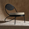 Fauteuil lounge indoor / outdoor COPACABANA structure noire - Mathieu Mategot - Gubi