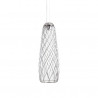 Suspension PINECONE large structure chrome led intégré - Paola Navone - Fontana Arte