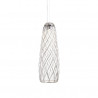 Suspension PINECONE large structure chrome led intégré - Paola Navone - Fontana Arte