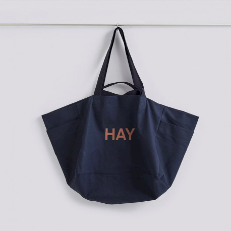 Sac cabas WEEKEND en coton bio Midnight Blue - Hay