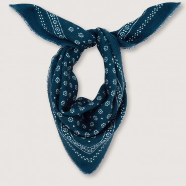 Foulard N°676 navy blue - Moismont