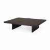 Table basse rectangulaire GROOVES en teck - Ethnicraft