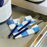 Lot de 20 serviettes en papier PATTERN NAPKINS M CHECK - Hay