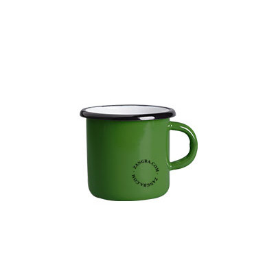 Tasse en émail 40cl vert - Zangra