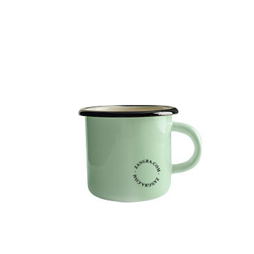 Tasse en émail 40cl vert - Zangra