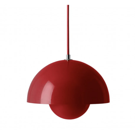 EXPO // Suspension FlowerPot VP1 Rouge vermillon Ø23cm - Verner Panton - &Tradition