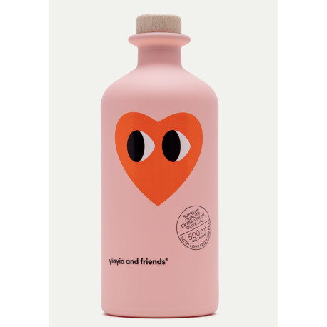 Huile d'olive Extra vierge – Édition limitée LOVE 500 ml - Yiayia Friends