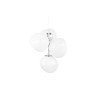 Chandelier MELT mini opal structure silver - Tom Dixon