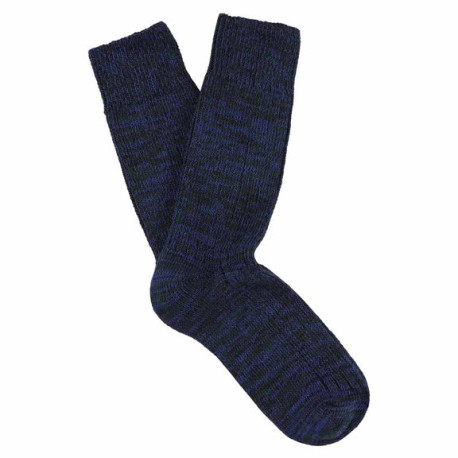 Chaussettes Femme Plain Melange Dark Blue - Escuyer