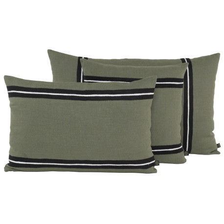 Coussin SKAGEN en lin et coton brodé - Haomy