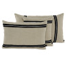 Coussin SKAGEN en lin et coton brodé - Haomy