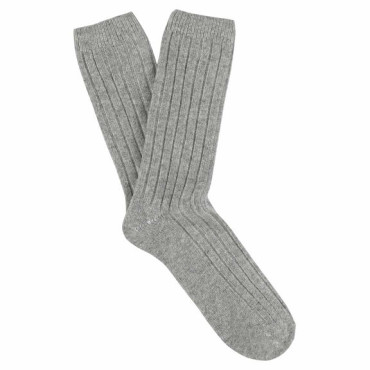 Chaussettes Femme Cashmere Light Grey - Escuyer