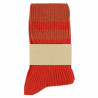 Chaussettes Femme Cashmere Stripes Strong Orange / Orange - Escuyer