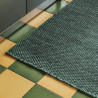 Tapis runner MOIRE en laine Emeraude - Hay