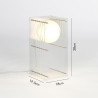 Lampe à poser LOP small rectangle clear - Bang