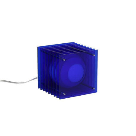 Lampe à poser LOP small square blue - Bang