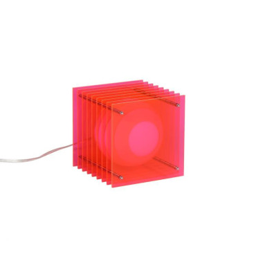 Lampe à poser LOP small square pink - Bang