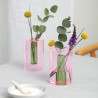 Vase reversible small pink / green - Block Design