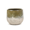 Cache pot en grès RUSTIC vert sable small - Serax