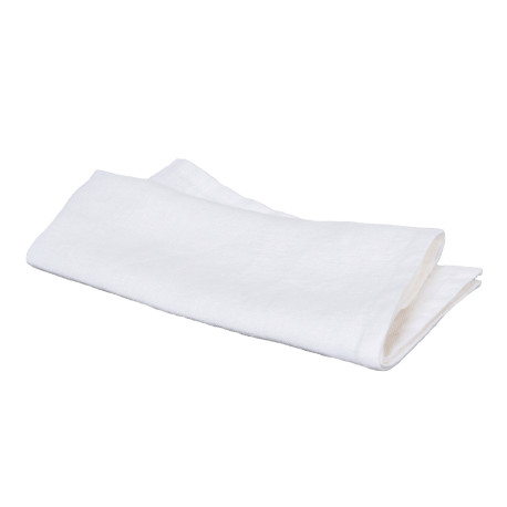 Serviette de table en lin blanc GRANVILLE - Haomy