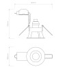 Spot encastrable MINIMA ROUND en métal - Astro Lighting