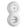 Interrupteur Toggle switch en porcelaine rond vendu sans cache en (encastrable) Réf. 173116 - THPG