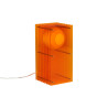 Lampe à poser LOP small rectangle orange - Bang