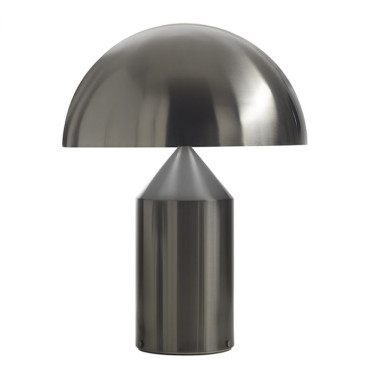 Lampe Atollo métal nickel noir satiné - Oluce