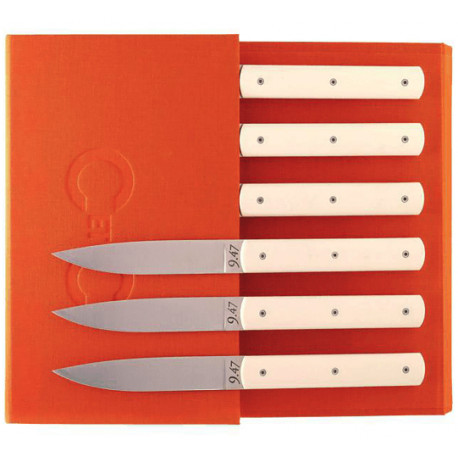 Coffret de 6 couteaux "9.47" L.22,7 cm (Plusieurs coloris disponibles) - Perceval