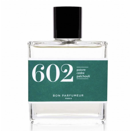 L'Eau de parfum 602 au poivre, au cèdre et au patchouli - Bon Parfumeur