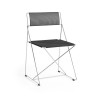 Lot de 2 chaises empilables X-LINE structure chromée - Hay