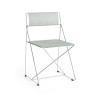 Lot de 2 chaises empilables X-LINE structure chromée - Hay