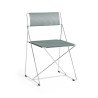 Lot de 2 chaises empilables X-LINE structure chromée - Hay