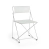 Lot de 2 chaises empilables Indoor Outdoor X-LINE structure acier galvanisé - Hay