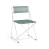 Lot de 2 chaises empilables Indoor Outdoor X-LINE structure acier galvanisé - Hay