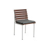 Lot de 2 chaises outdoor sans accoudoir TRAVERSE en frêne huilé - Hay