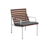 Lot de 2 chaises outdoor sans accoudoir TRAVERSE en frêne huilé - Hay