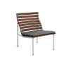 Lot de 2 chaises outdoor sans accoudoir TRAVERSE en frêne huilé - Hay