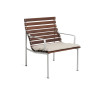 Lot de 2 chaises outdoor sans accoudoir TRAVERSE en frêne huilé - Hay