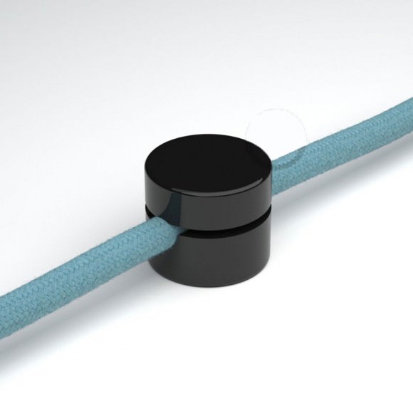 Fixation de câble électrique en nylon rond, noir, chaud, 100x100mm, 2.5  pièces