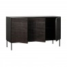 Buffet enfilade GROOVES en teck 3 portes - Ethnicraft