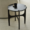 Table d'appoint "Polished Imperfect" Ø47 cm en acajou - Ethnicraft