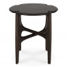 Table d'appoint "Polished Imperfect" Ø47 cm en acajou - Ethnicraft